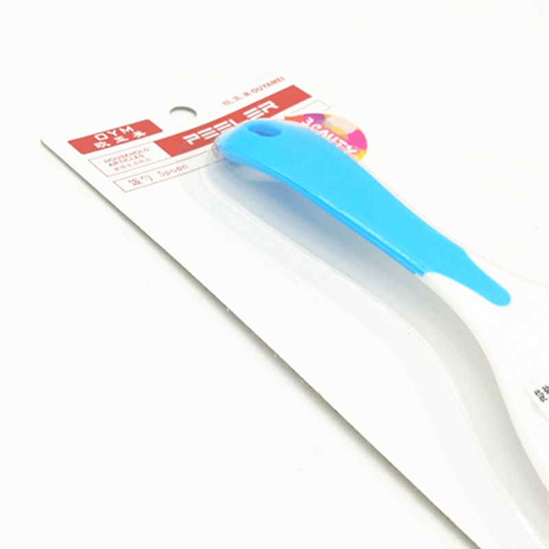 Sunshine Department Store's card-absorbing rice spoon, a plastic non-stick rice spoon that won't damage the pot, and a colorful handle rice spoon Specification image