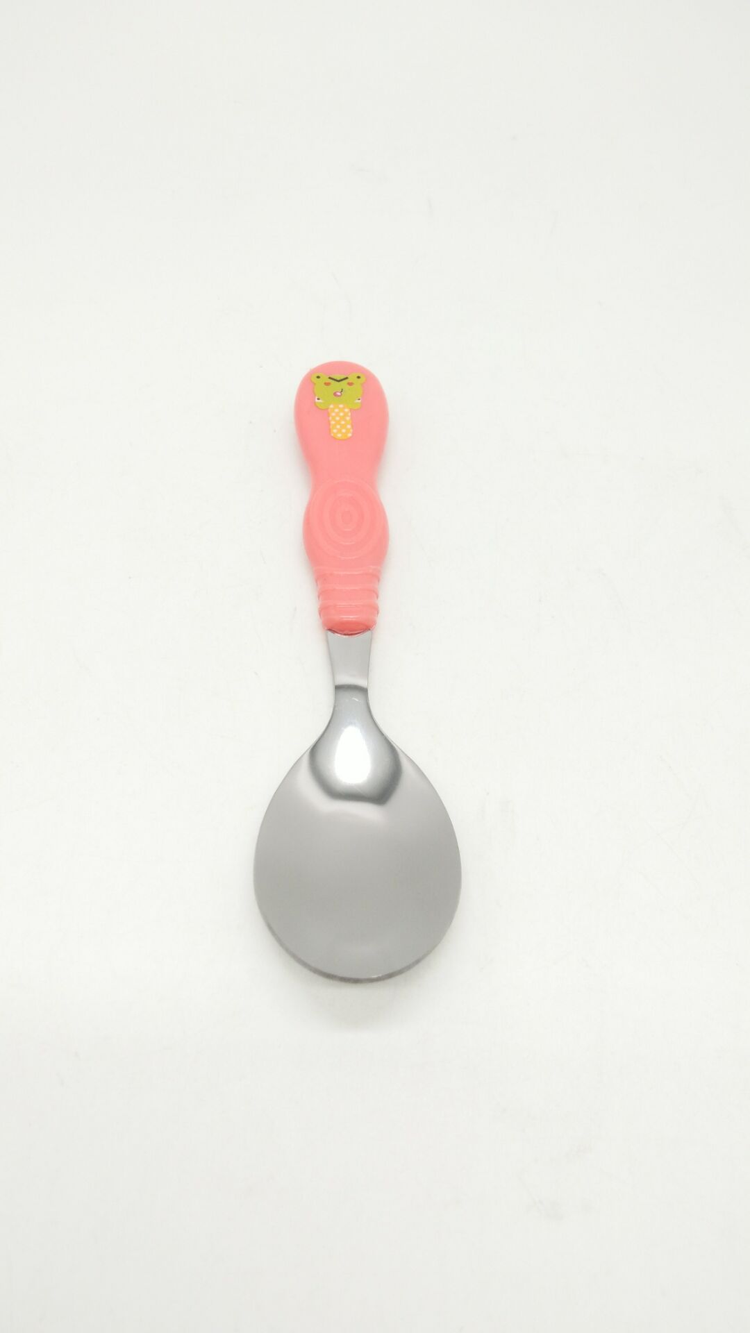 Sunshine Department Store bagged cartoon rice spoons, creative cartoon children's rice spoons, stainless steel infant and toddler rice spoons details Picture
