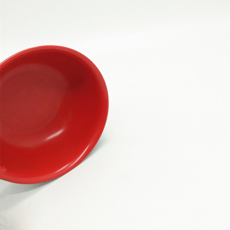 Sunshine Department Store 5045 black and red bowl, round bowl, rice bowl, soup bowl, black and red two-color bowl, plastic fast food bowl Application Scenario