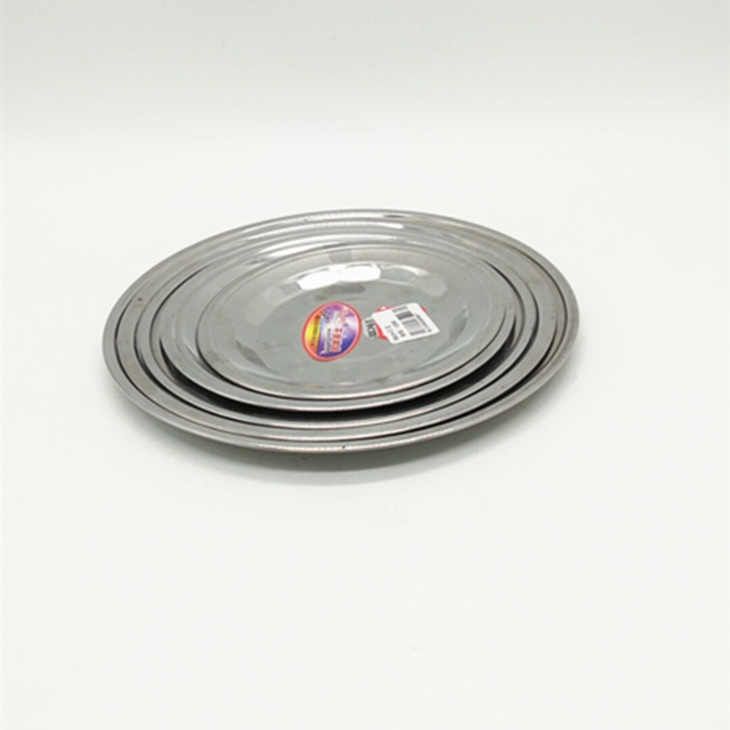 Sunshine department store 16cm stainless steel shallow dish stainless steel dish canteen dish dish barbecue dish