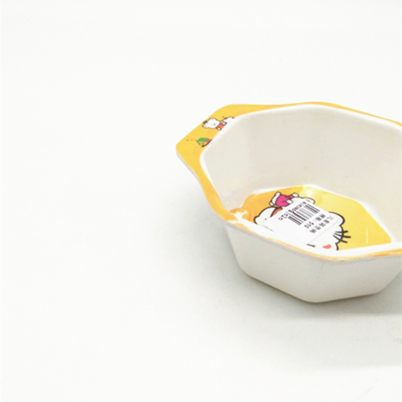 Sunshine Department Store Children's spacer bowl, high-end imitation porcelain children's bowl, cartoon plastic baby rice bowl details Picture