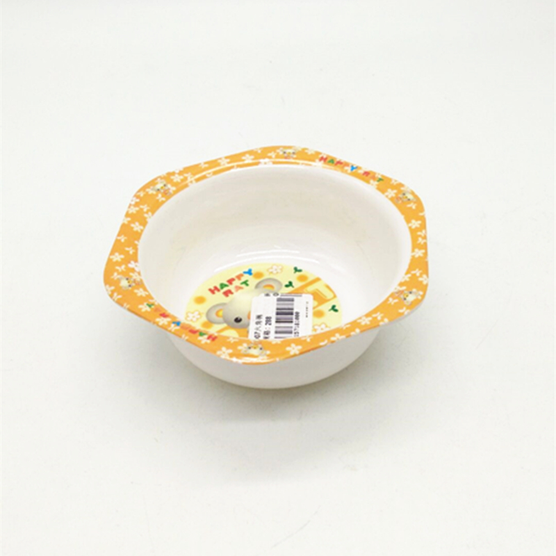 Sunshine Department Store's 60-jiao children's bowl, children's tableware, cartoon creative soup and noodle bowl, plastic anti-drop bowl details Picture