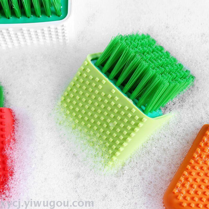 Silicone pot brush for potted plants, kitchen dish brush, pot brush, non-stick brush Specification image