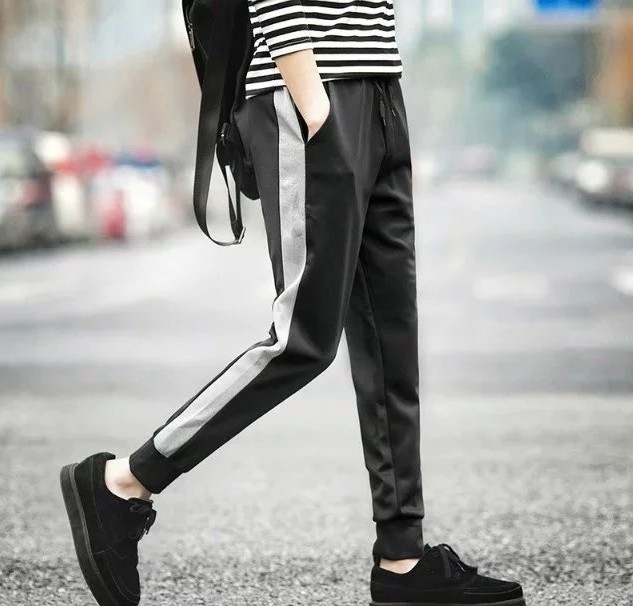 Men's casual pants, teenagers' sweatpants, men's small-leg long pants, export clearance sports pants