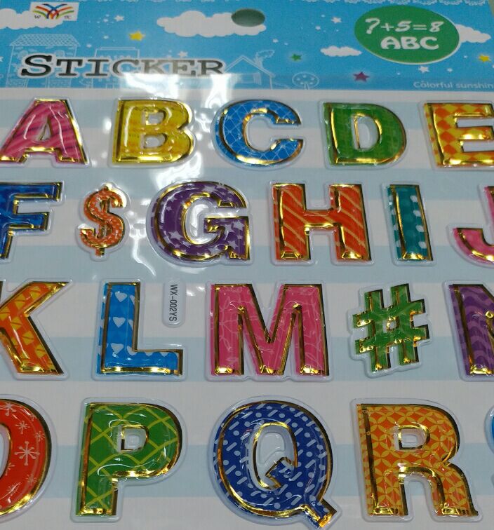 WX-YS Bubble sticker Bump sticker Letter sticker number sticker Decorative sticker three-dimensional sticker