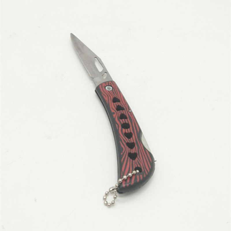 Sunshine Department Store 909 Wood Grain Knife, Stainless Steel Folding Small Fruit Knife, Outdoor Portable Small knife, multi-functional knife Specification image
