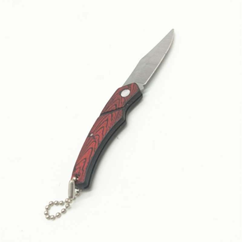 Sunshine Department Store 303 Wood Grain Knife, Stainless Steel Folding Small Fruit Knife, Outdoor Portable Small knife, multi-functional knife Specification image