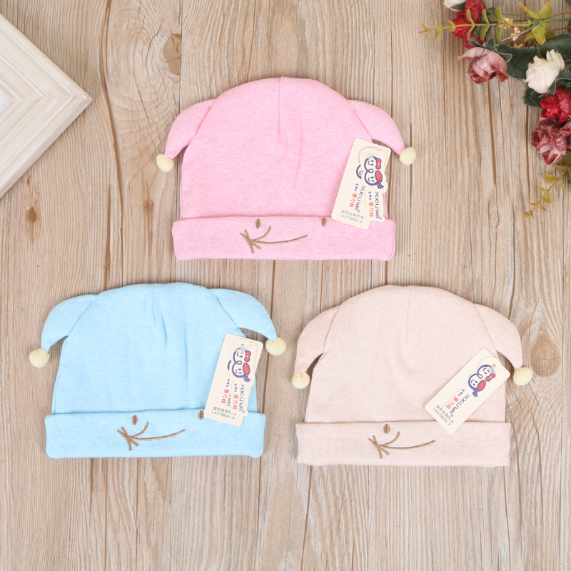 Sheriwa colored cotton mouse pullover hat baby hat thumbnail