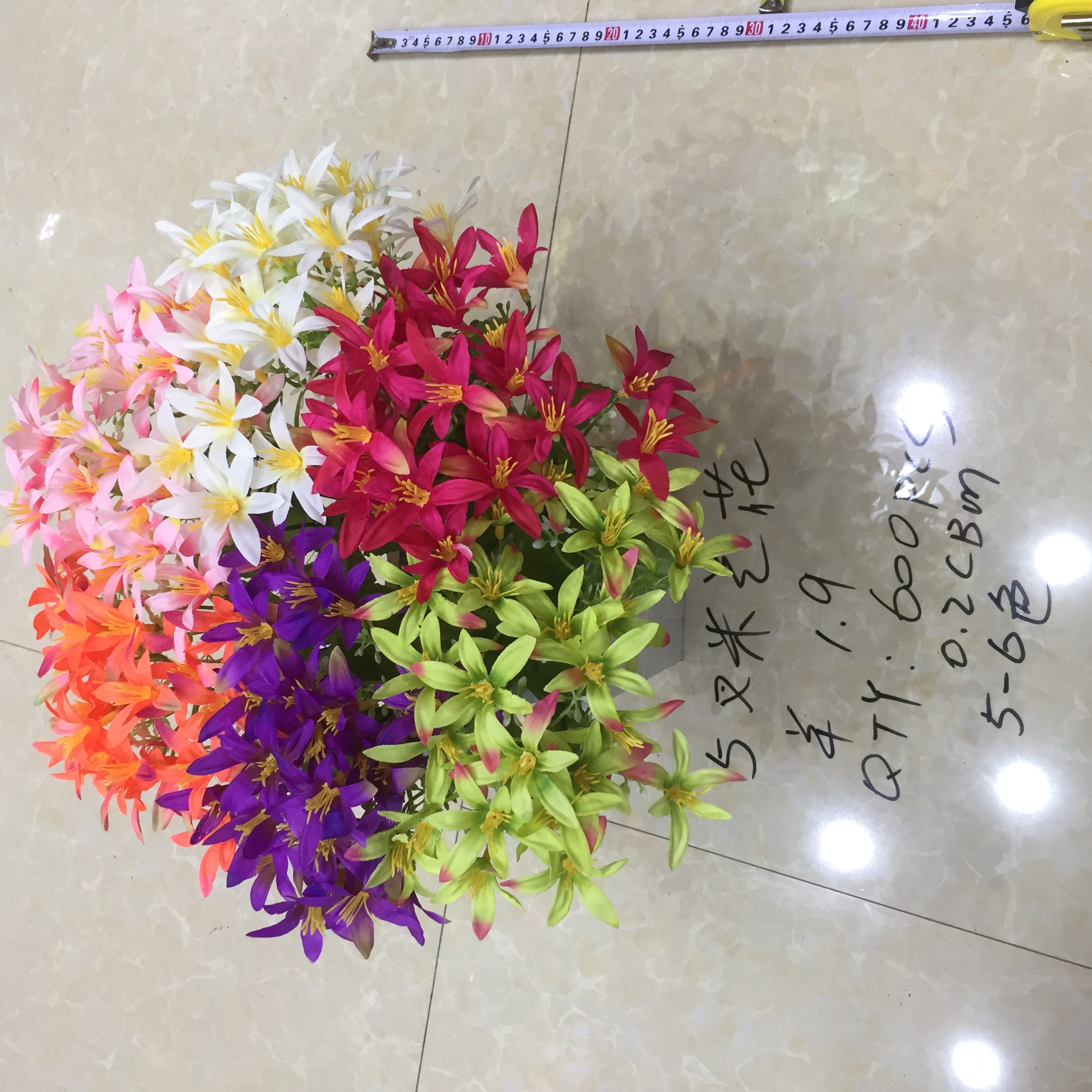 5-forked orchid artificial flower