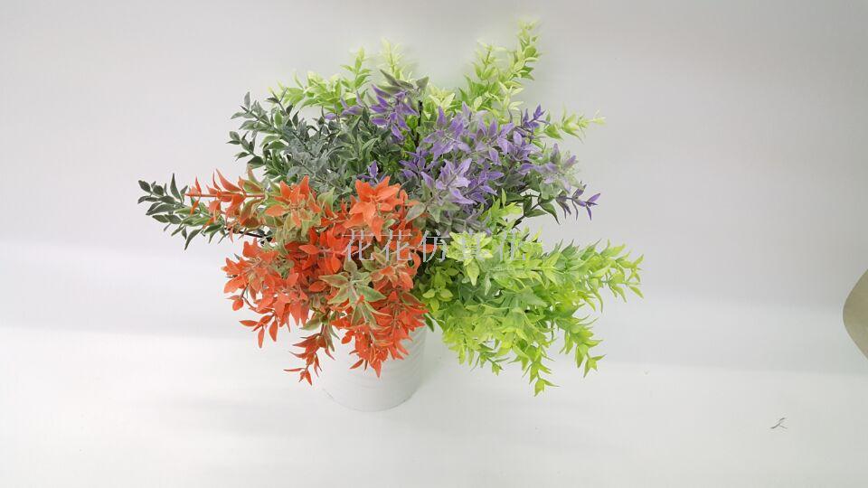Lawn wall accessories Green plants type leaves flower arrangement European room decoration