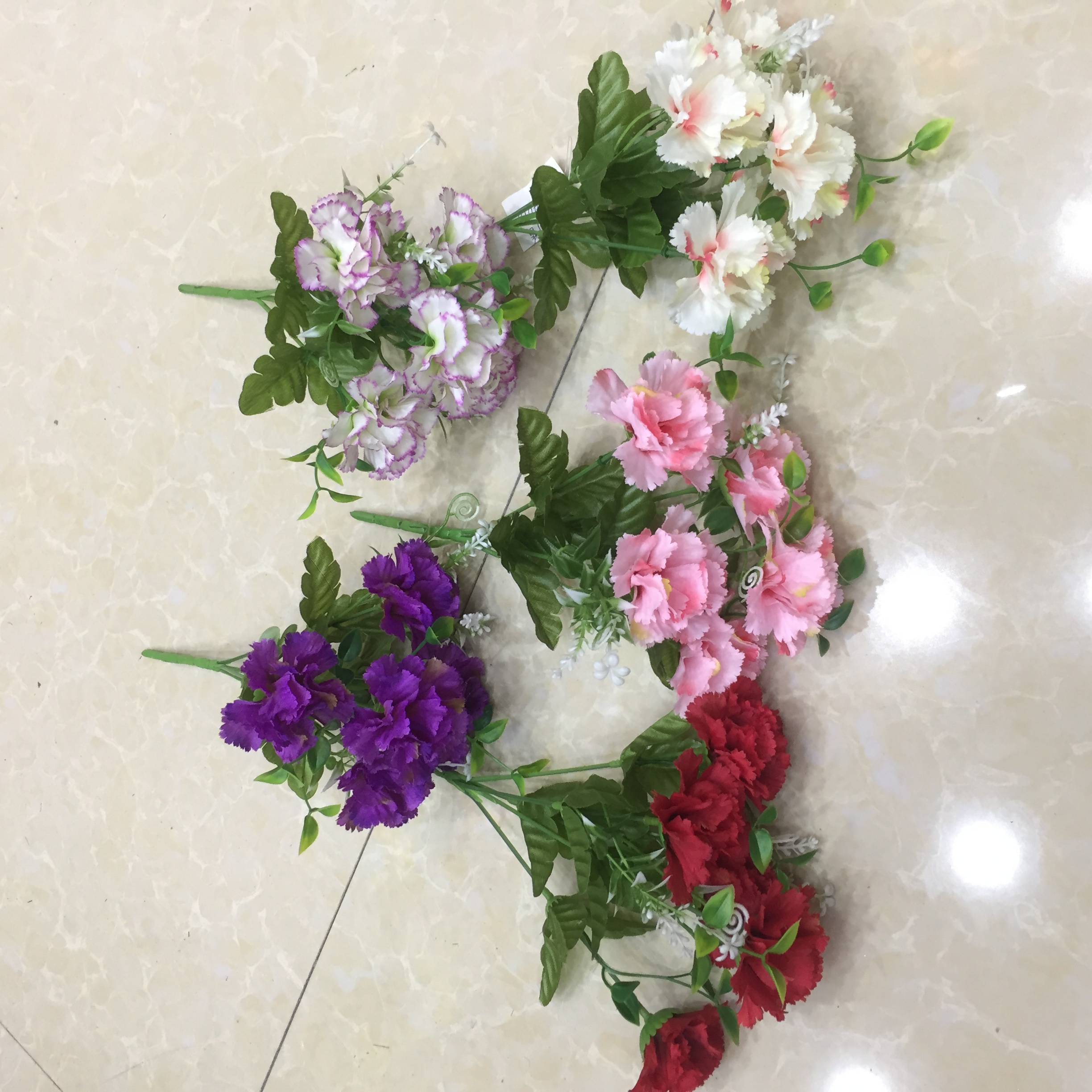 5-pronged lilac artificial flower details Picture
