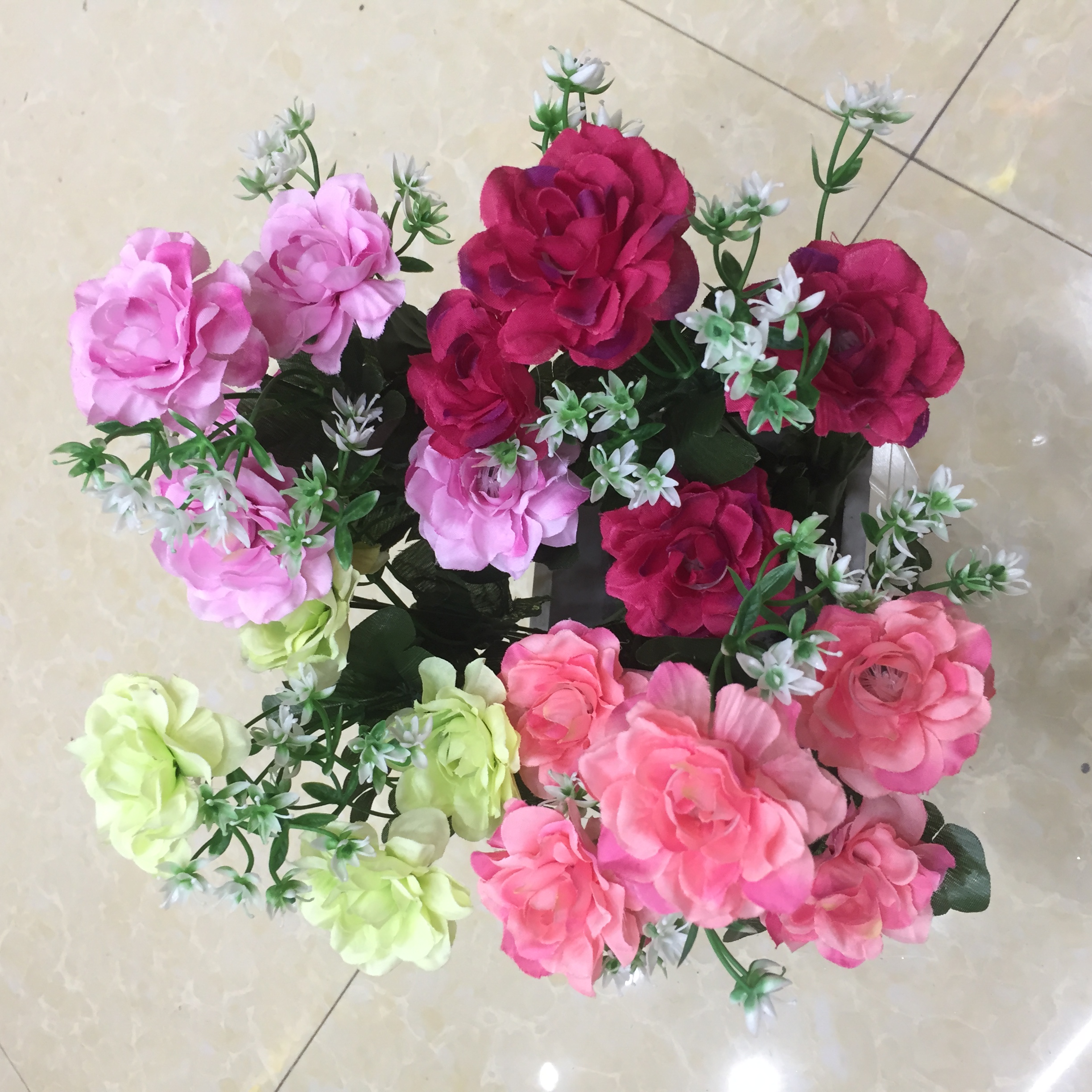 5 forks 2# jasmine artificial flower Specification drawing