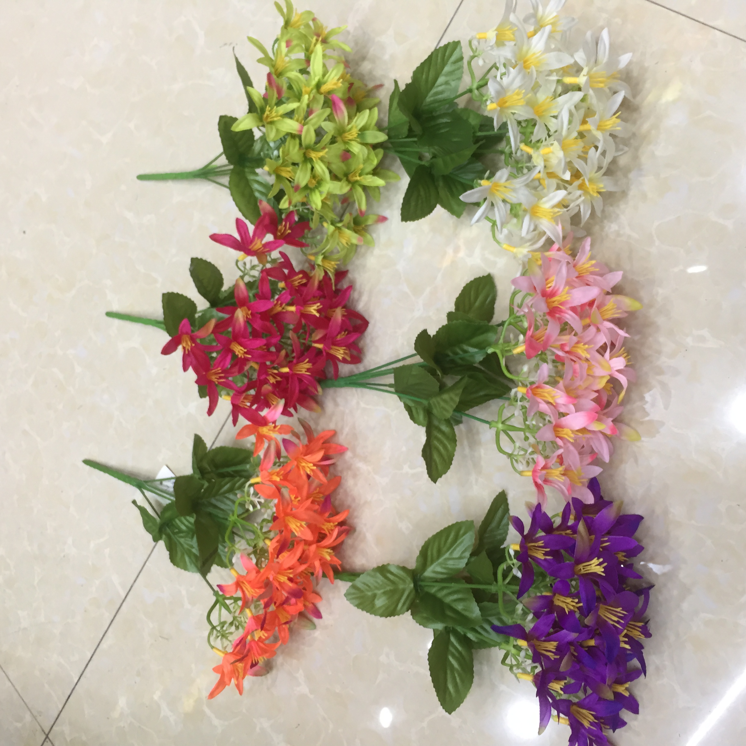5-forked orchid artificial flower Specification image