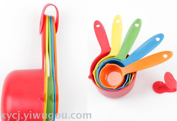 Kitchen measuring spoon, measuring cup with scale, ABS plastic set, baking tools, large 5-piece set Specification image