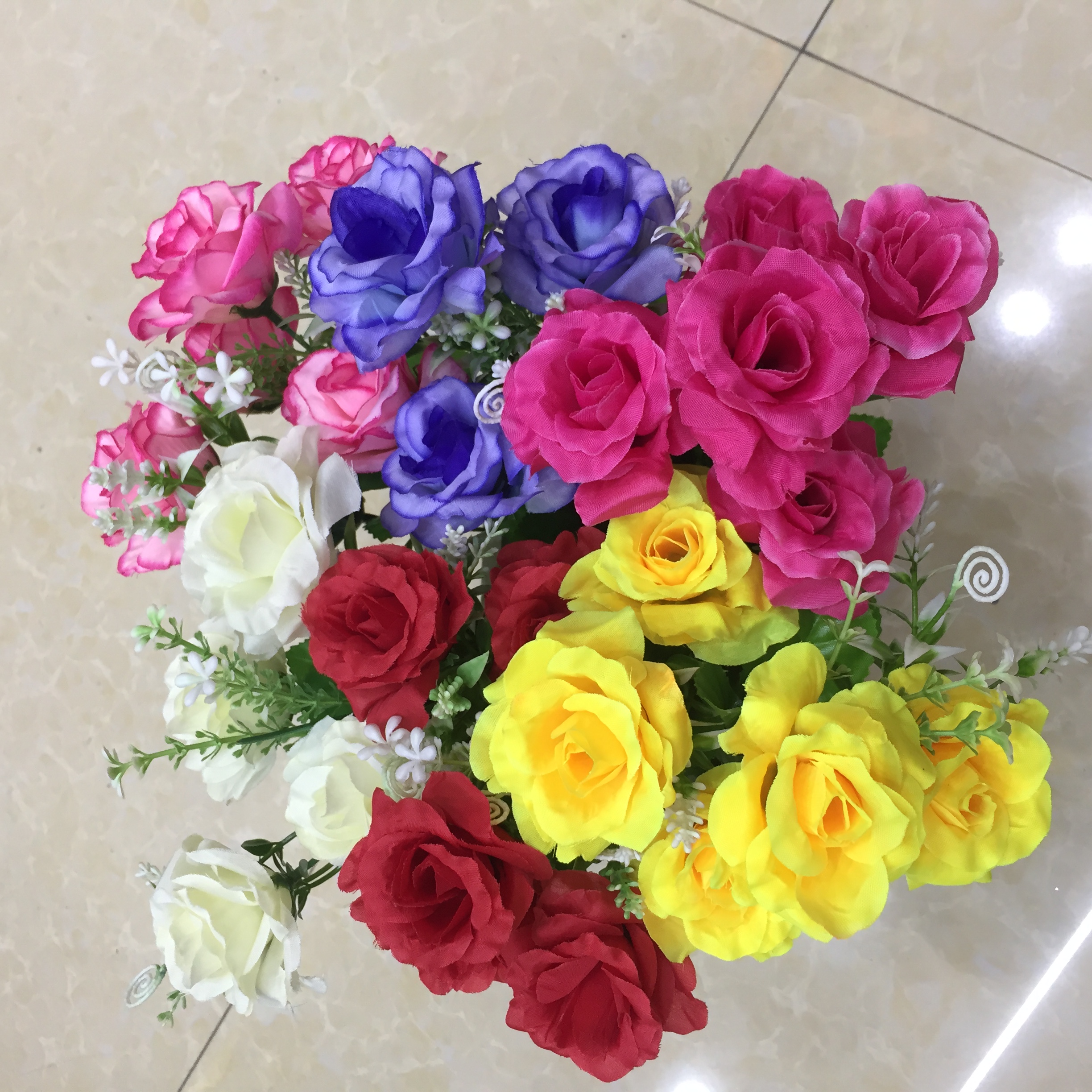 The artificial flower of the 5-forked spring Michelia is a man-made flower Specification image