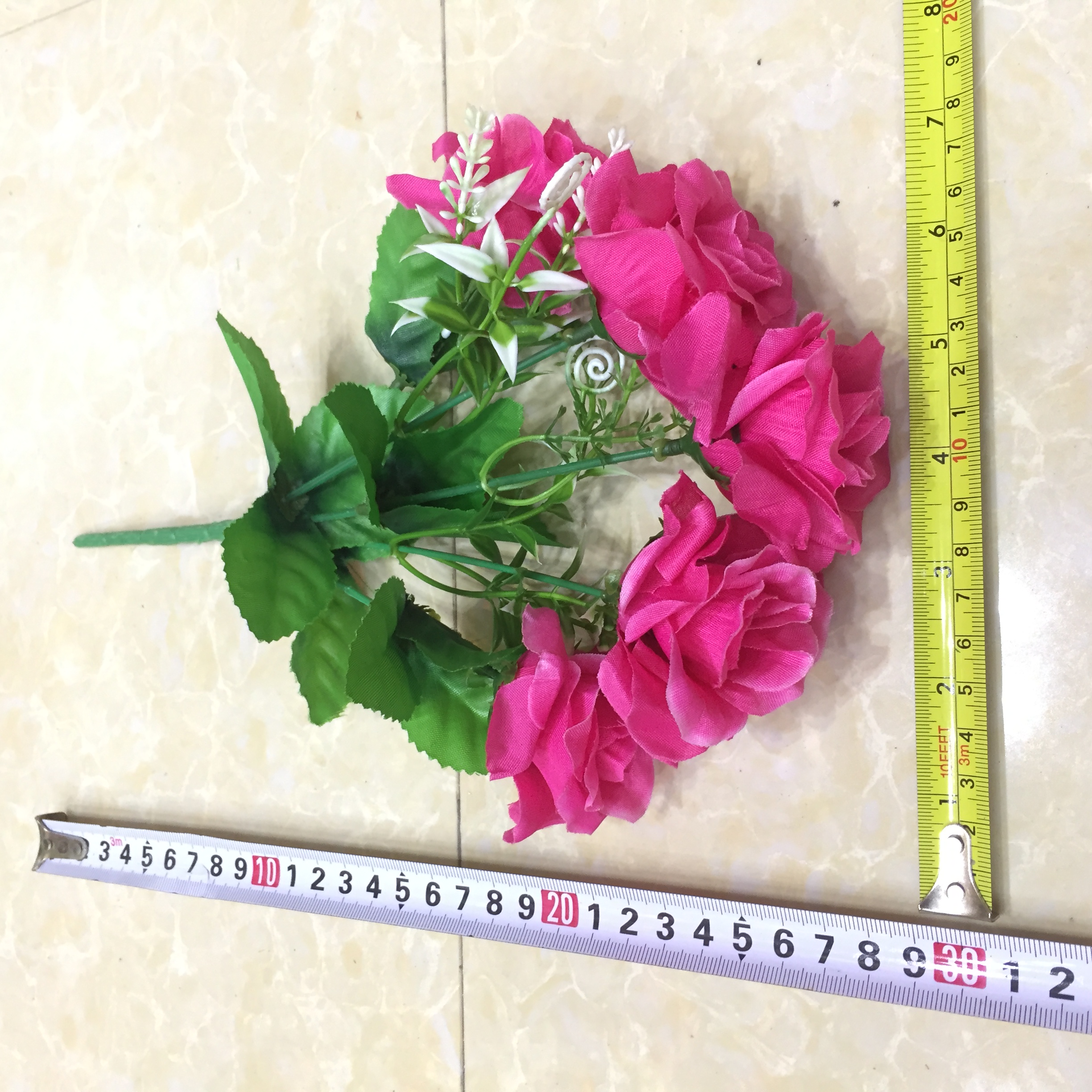 The artificial flower of the 5-forked spring Michelia is a man-made flower Application Scenario