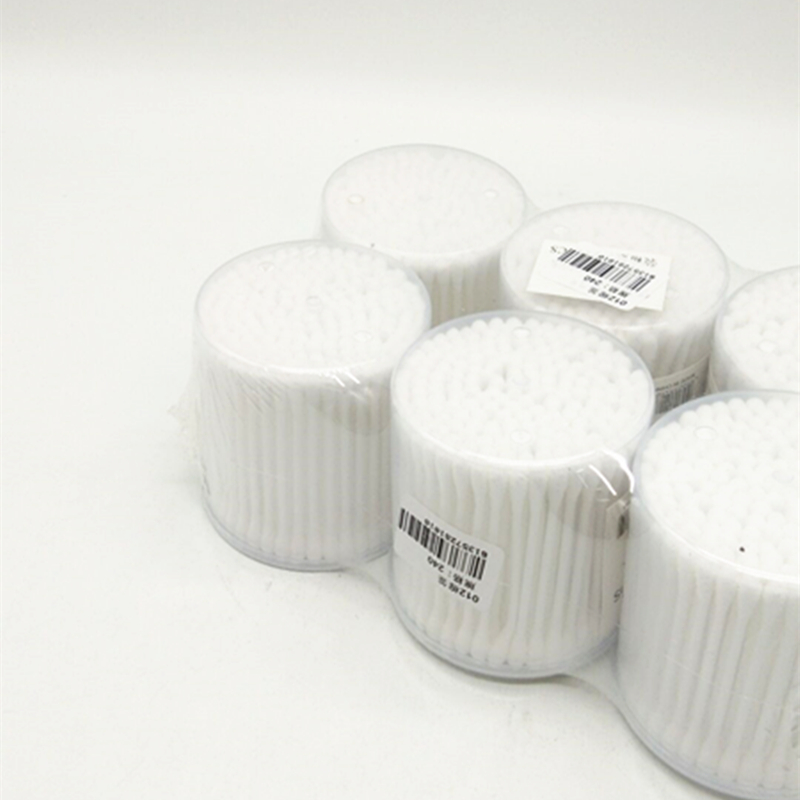 Sunshine Department Store plastic round cotton swabs, household double-headed cotton swabs, ear cleaning and cosmetic cotton swabs Specification image