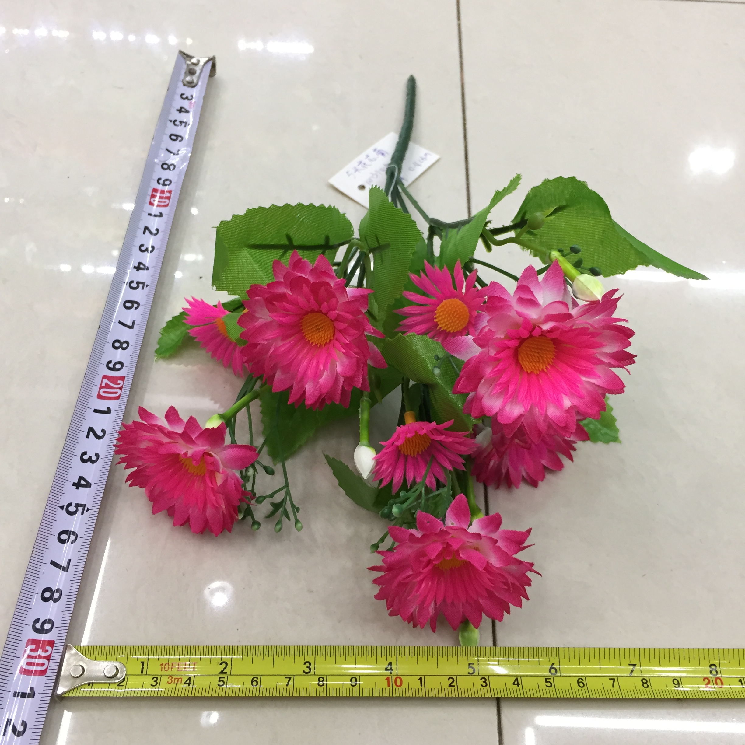 Five-pronged flower core chrysanthemum artificial flower details Picture