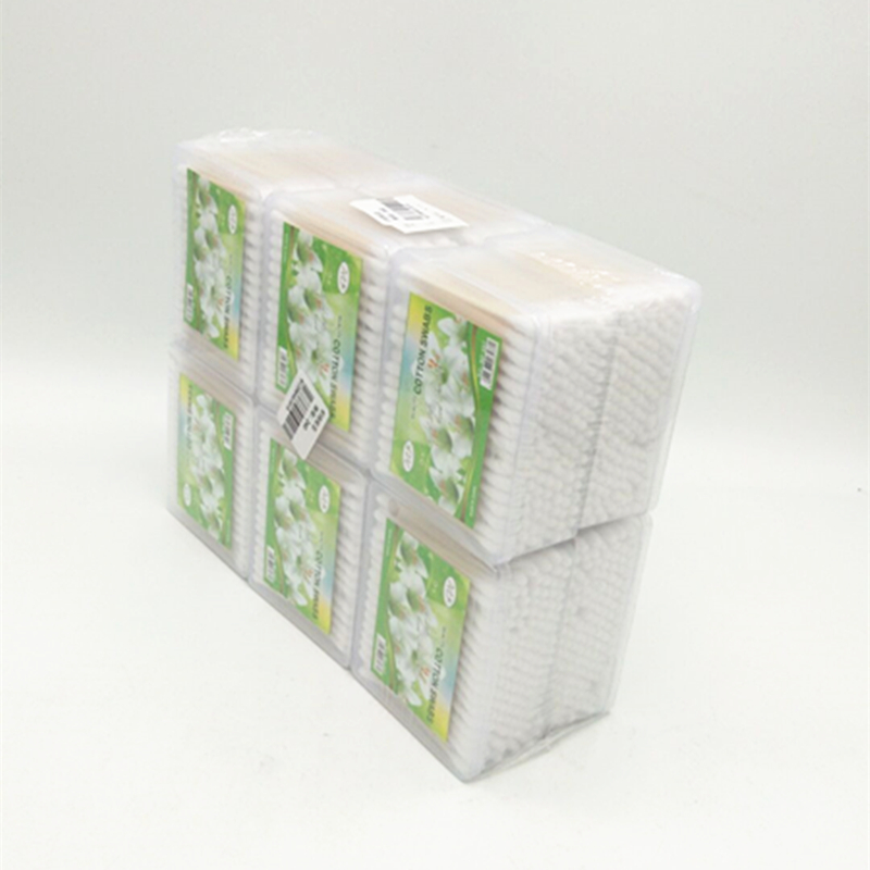 Sunshine Department Store 618 Plastic square cotton swabs, double-headed cotton swabs, ear cleaning and cosmetic cotton swabs details Picture