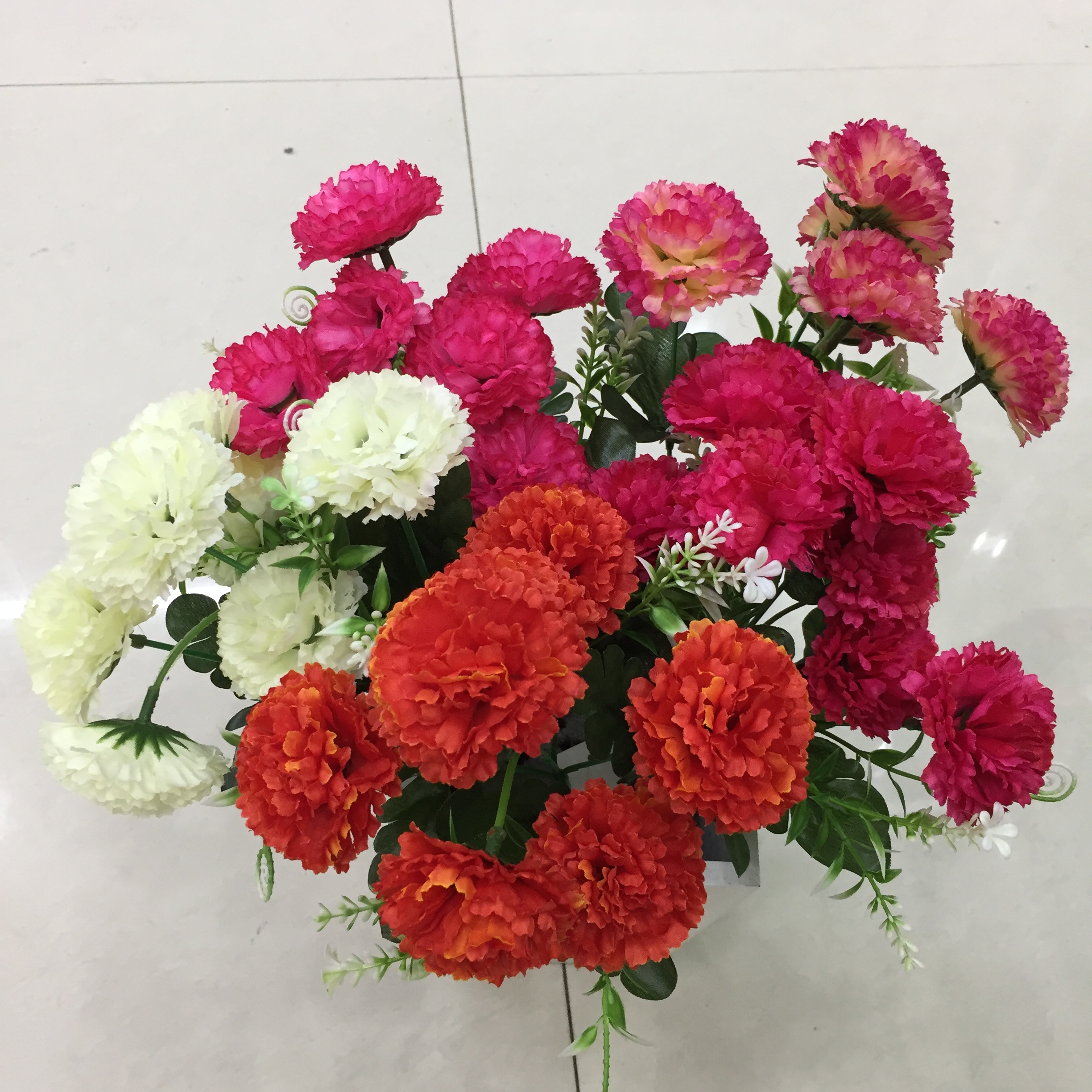Five-pronged lilac artificial flower Specification image