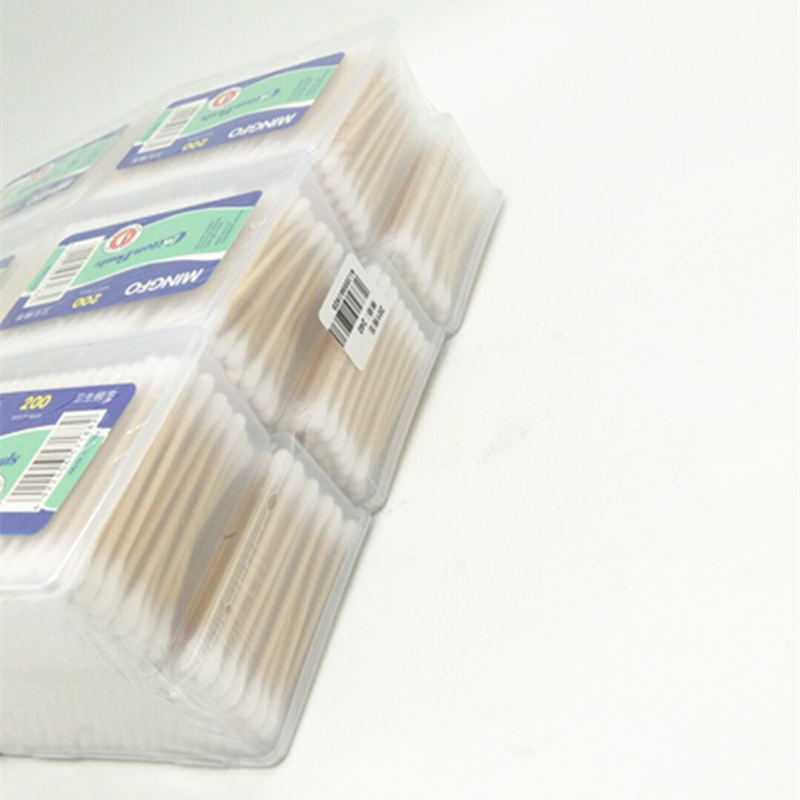 Sunshine Department Store 605 Plastic Creative square cotton swabs, household double-headed cotton swabs, ear cleaning and cosmetic cotton swabs Specification image