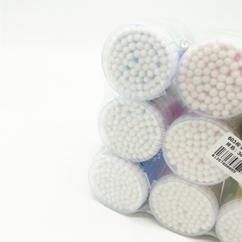 Sunshine Department Store 603 Colored plastic round cotton swabs, household double-headed cotton swabs, ear cleaning and cosmetic cotton swabs Application Scenario