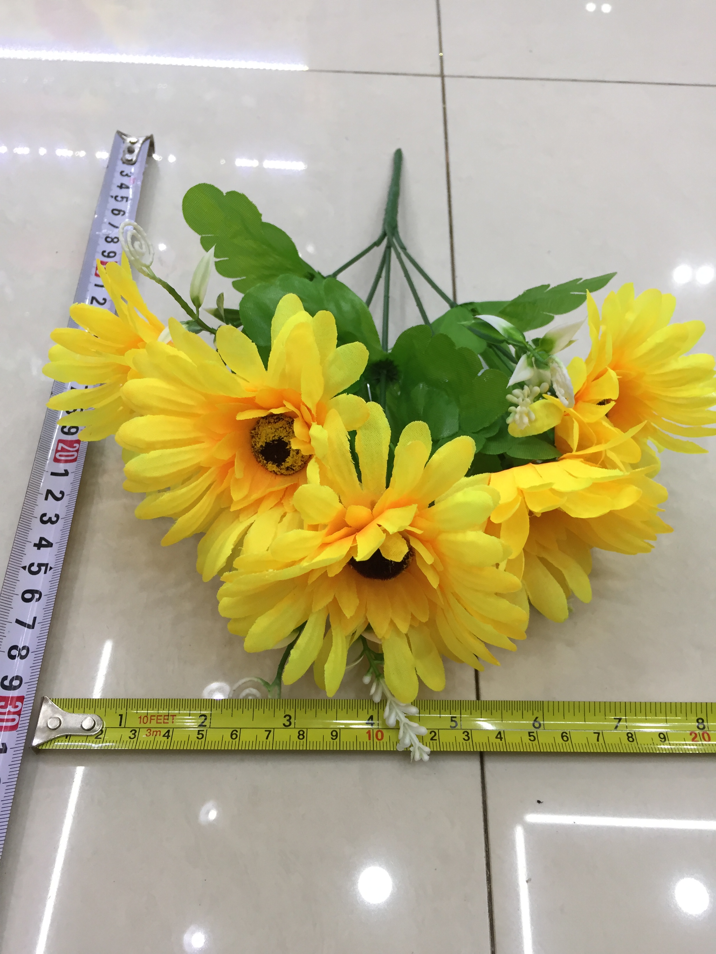 Five-pronged gerbera daisies artificial flowers details Picture
