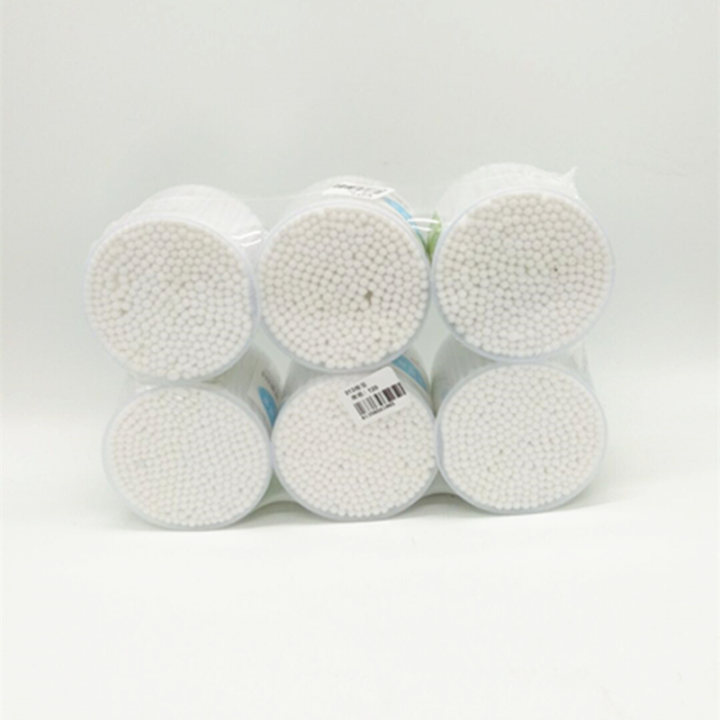 Sunshine Department Store plastic round cotton swabs, household double-headed cotton swabs, ear cleaning and cosmetic cotton swabs