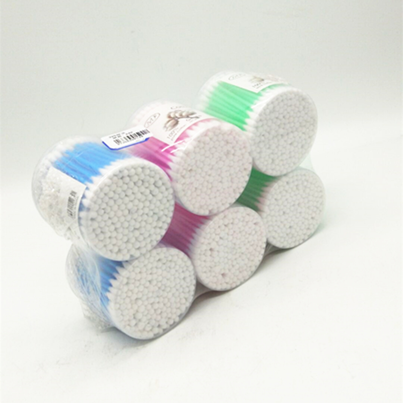 Sunshine Department Store 025 Plastic Creative Round Cotton swabs, household double-headed cotton swabs, ear cleaning and cosmetic cotton swabs details Picture