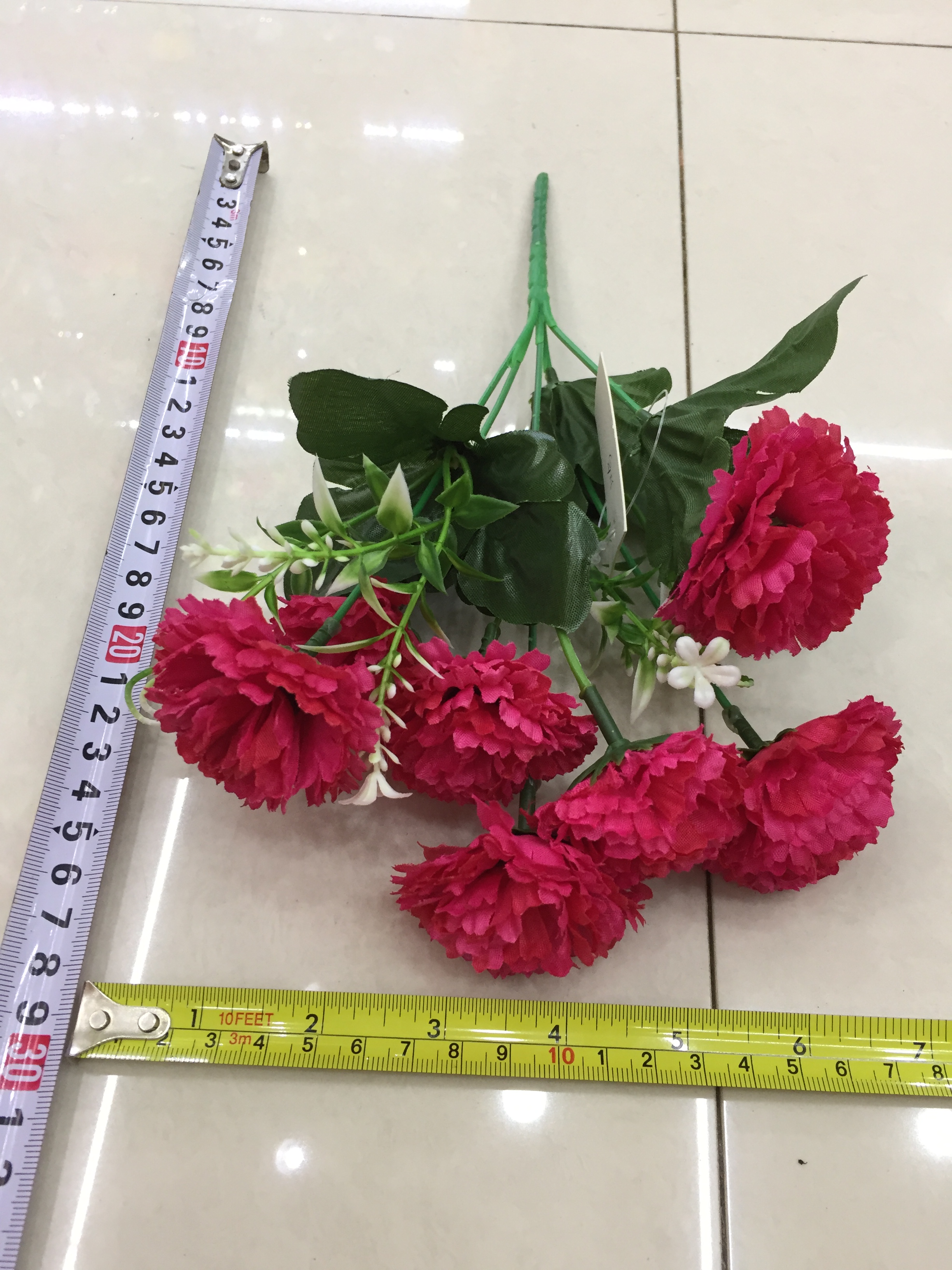Five-pronged lilac artificial flower details Picture