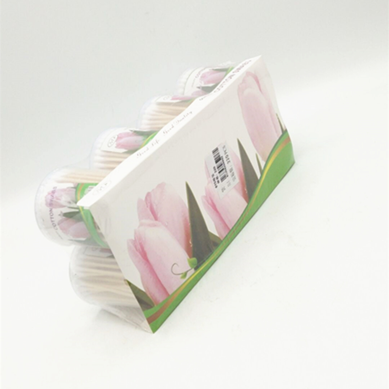 Sunshine Department Store 515 Wooden stick round cotton swab, household double-headed cotton swab, ear cleaning, cosmetic cotton swab Application Scenario