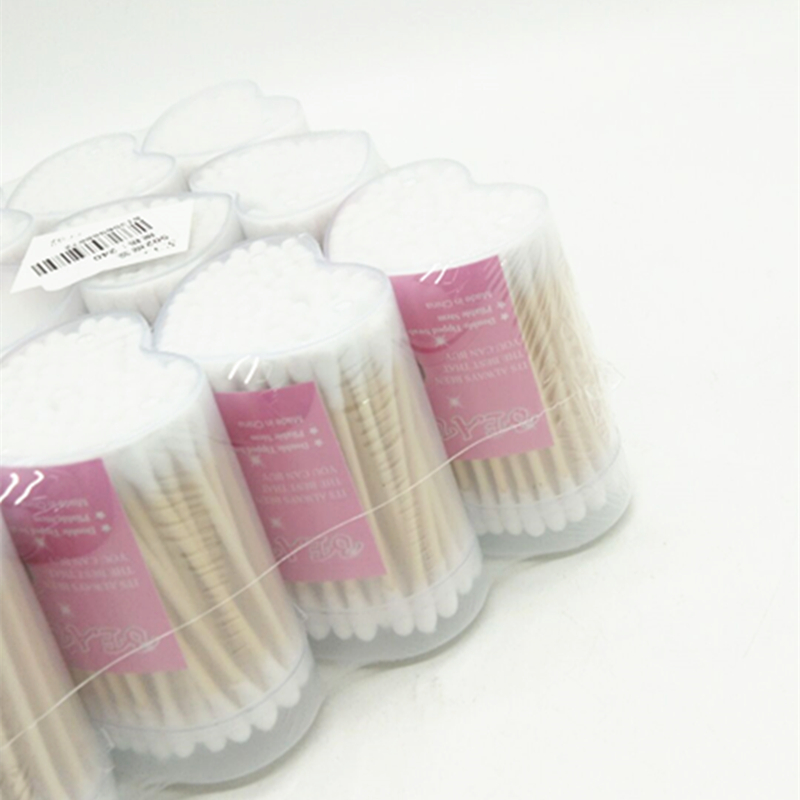 Sunshine Department Store 502 Plastic Creative heart-shaped cotton swabs, household double-headed cotton swabs, ear cleaning and cosmetic cotton swabs Application Scenario