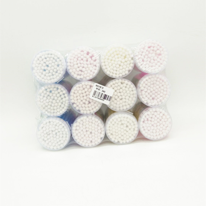 Sunshine Department Store 603 Colored plastic round cotton swabs, household double-headed cotton swabs, ear cleaning and cosmetic cotton swabs