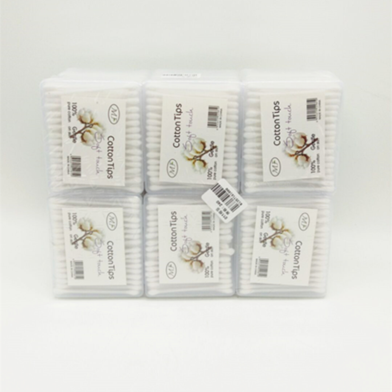 Sunshine Department Store 001 Plastic Creative Square Cotton swabs, household double-headed cotton swabs, ear cleaning and cosmetic cotton swabs