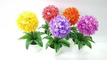Simulation flower fake flower bonsai snowball multicolor office decorations