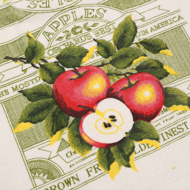 Factory direct sales of warp knitted fruit, flower, coffee and printed pattern tea towels Specification image
