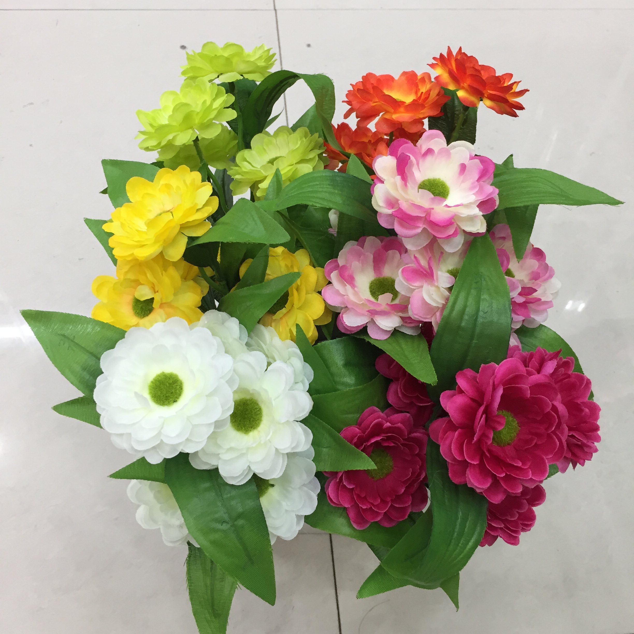 Six artificial flowers of winter jasmine Specification drawing