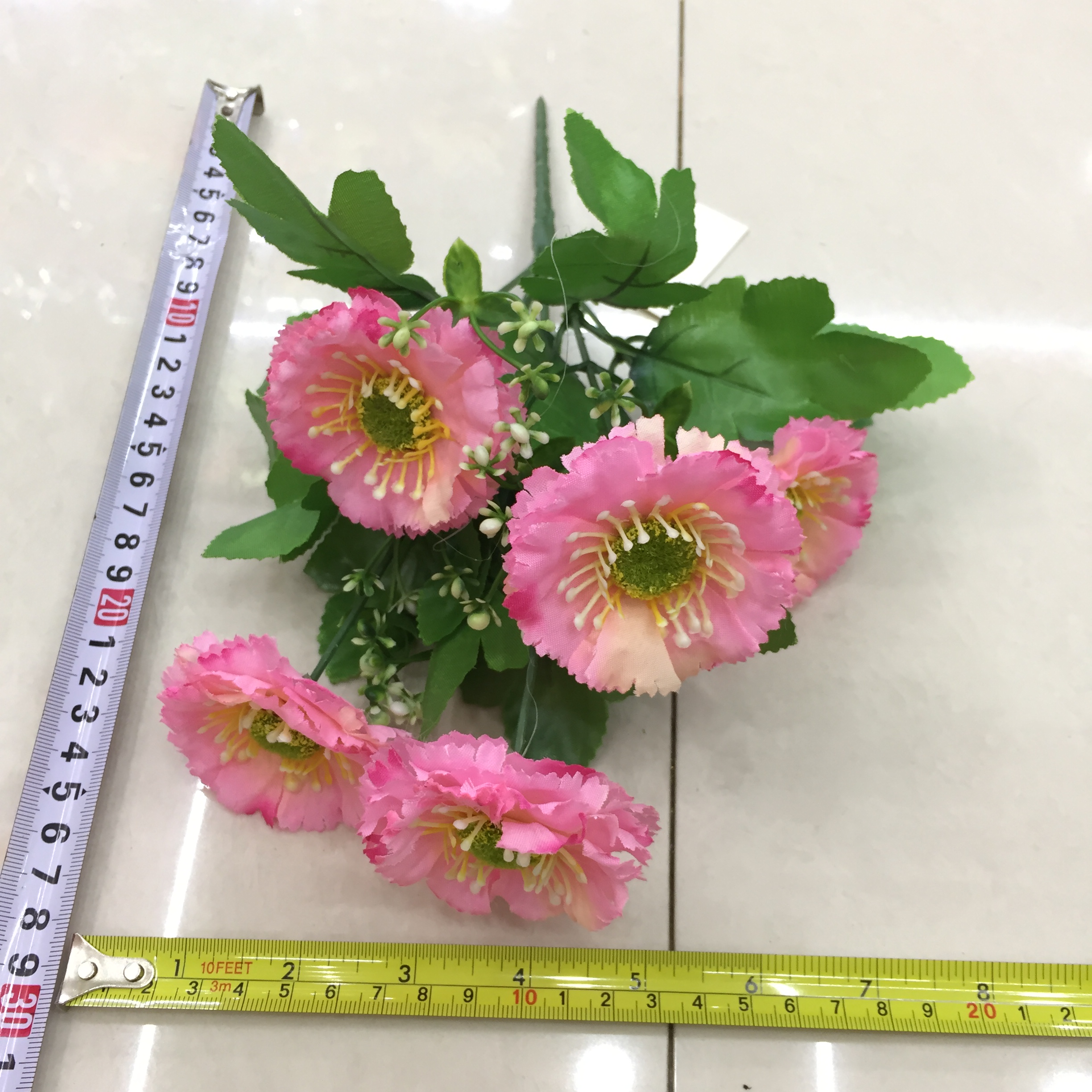 5-forked round lilac artificial flower details Picture