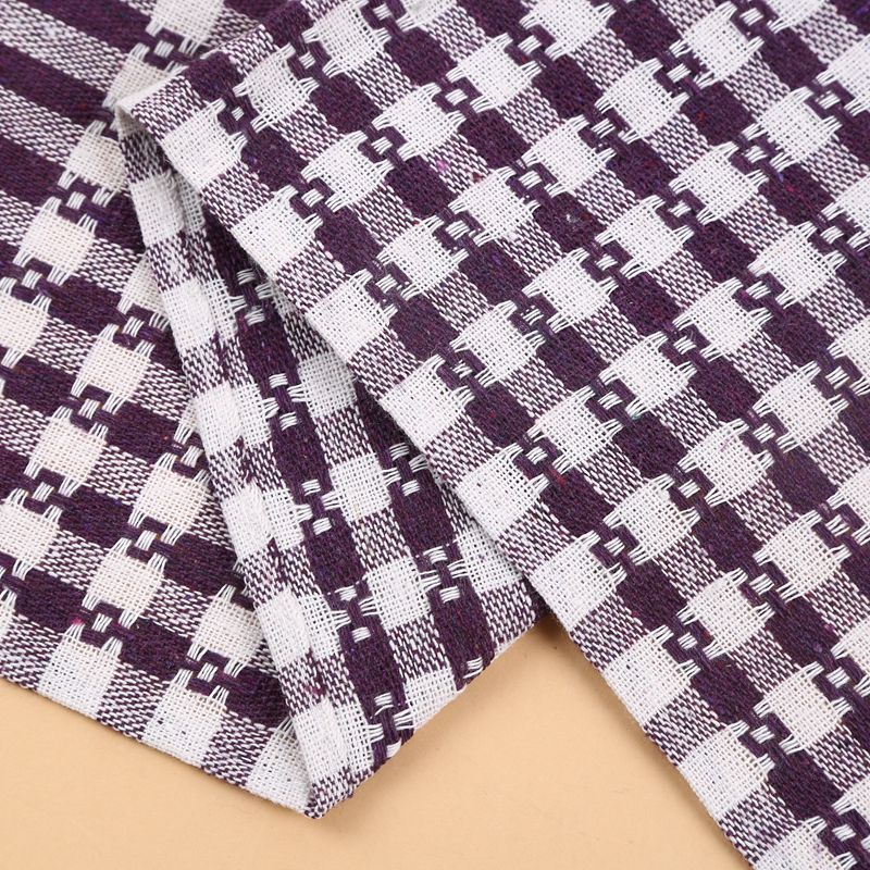 The fringed silk export pure cotton gauze checkered tea towel is soft and absorbent Specification image