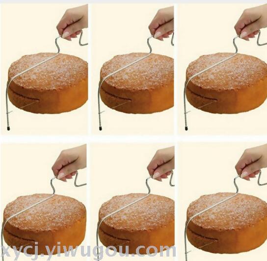 Cake slicing and layering device/Stainless steel + steel wire slicer/Cake cutter/Mousse cake Application Scenario