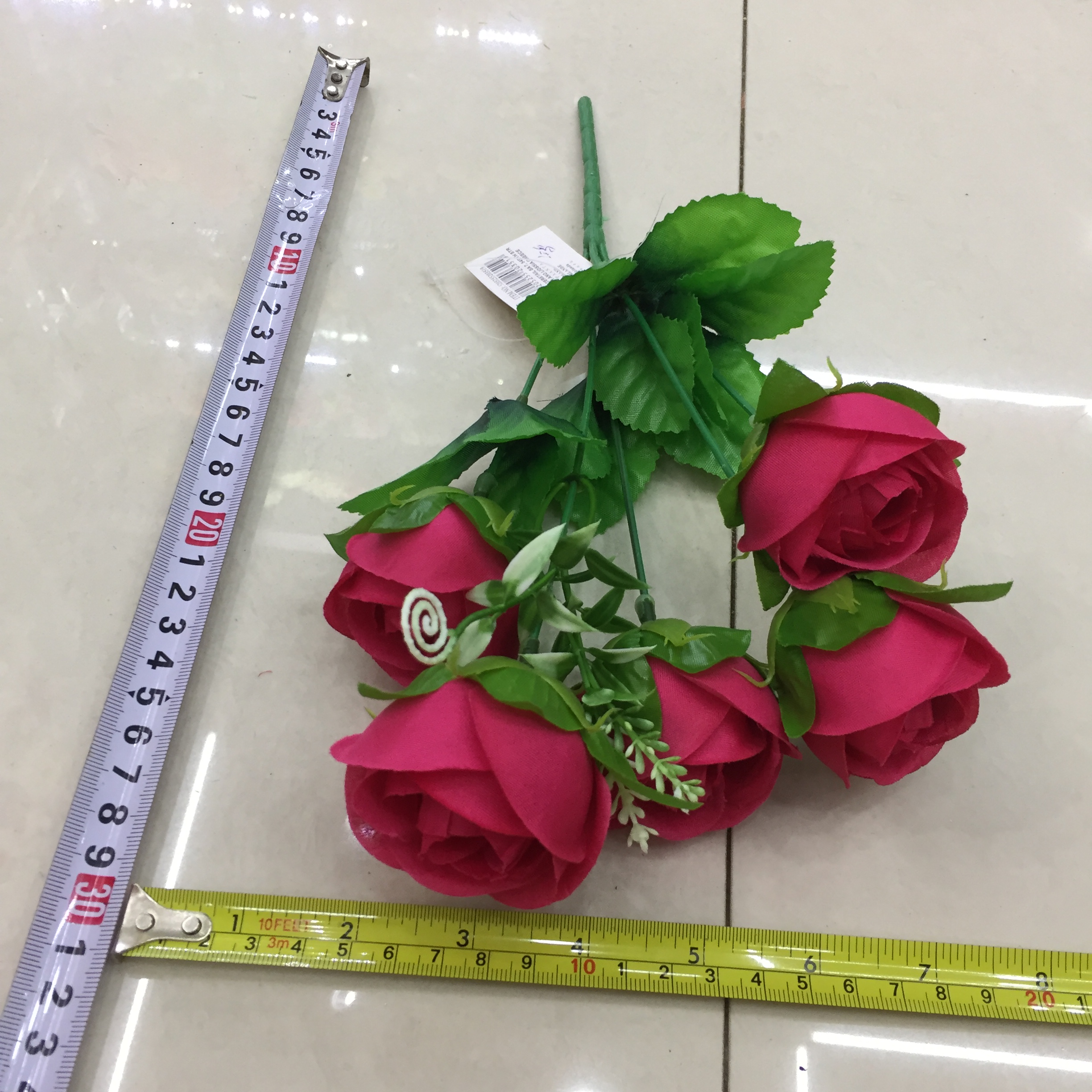 5-forked lotus artificial flower details Picture
