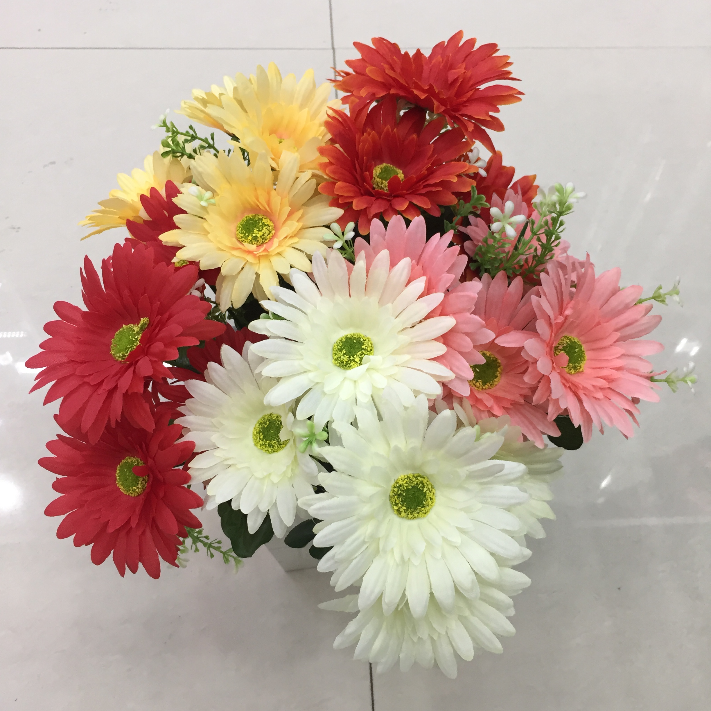 5-pronged chamomile artificial flower Specification drawing