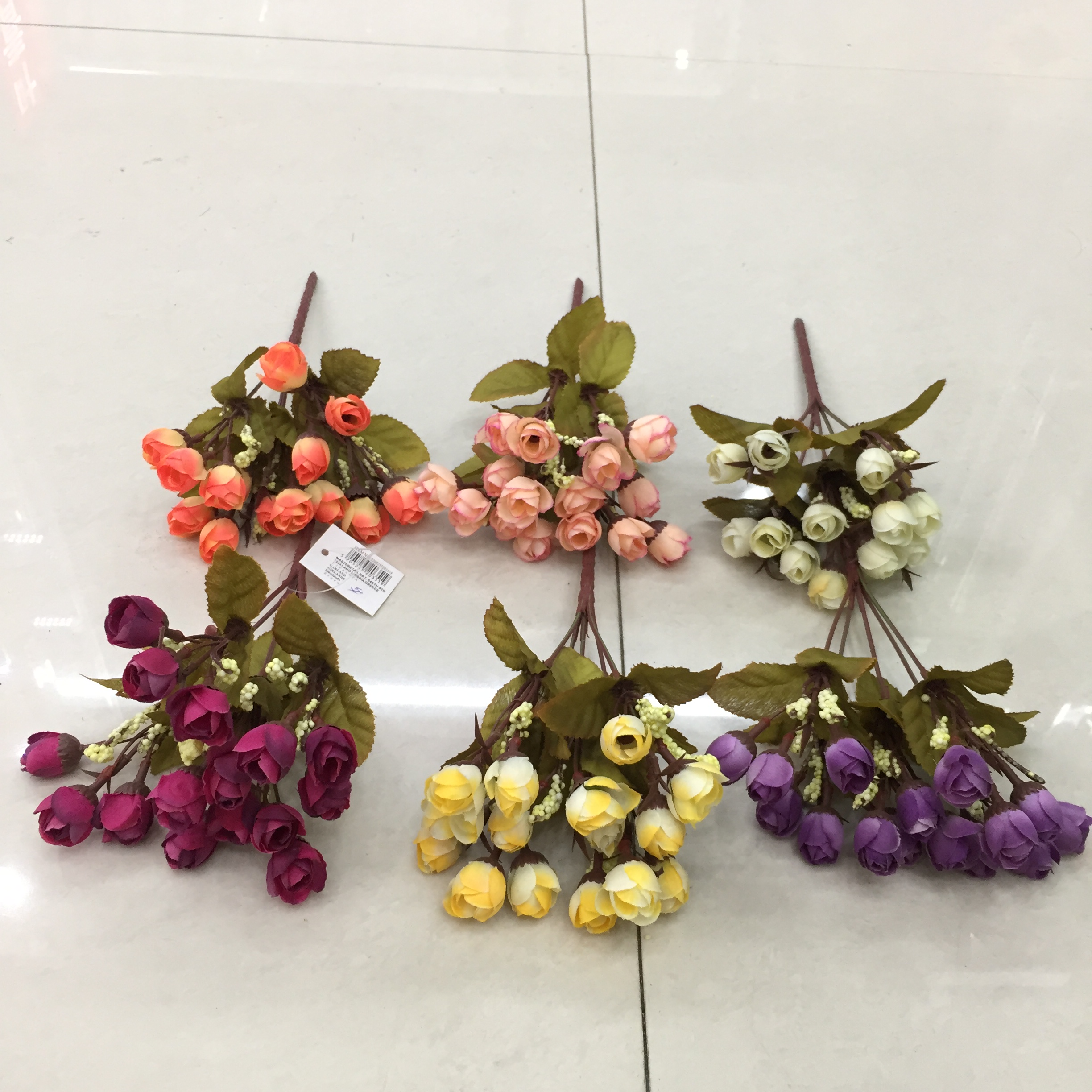 5-forked autumn star bud artificial flower Specification drawing
