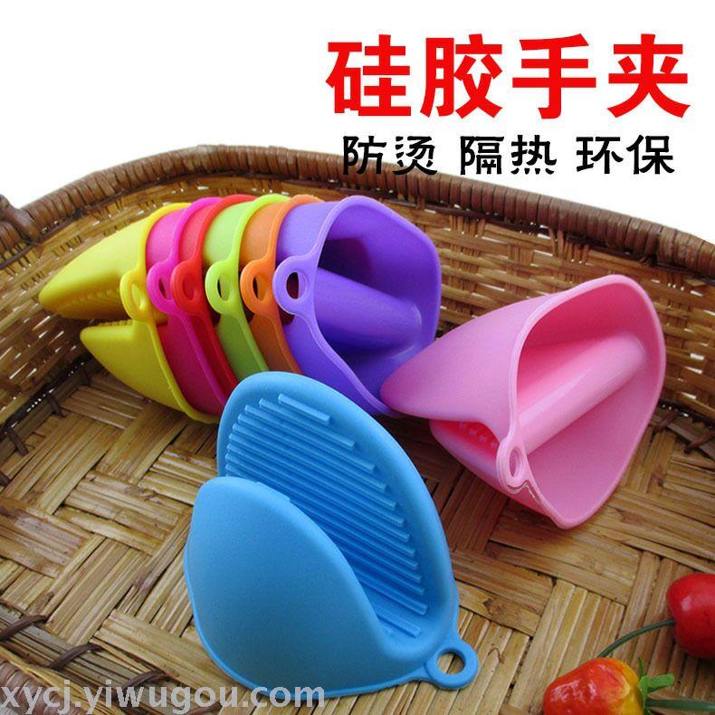 新品 出口韩国动物硅胶手套 手夹 微波炉厨房 烘焙工具 隔热