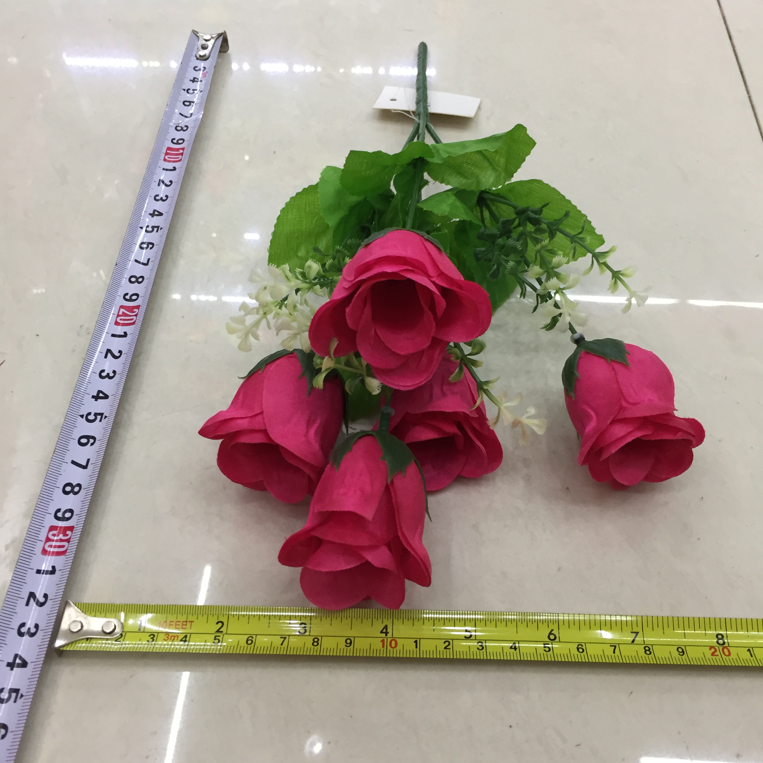 5-fork new board rose artificial flower details Picture