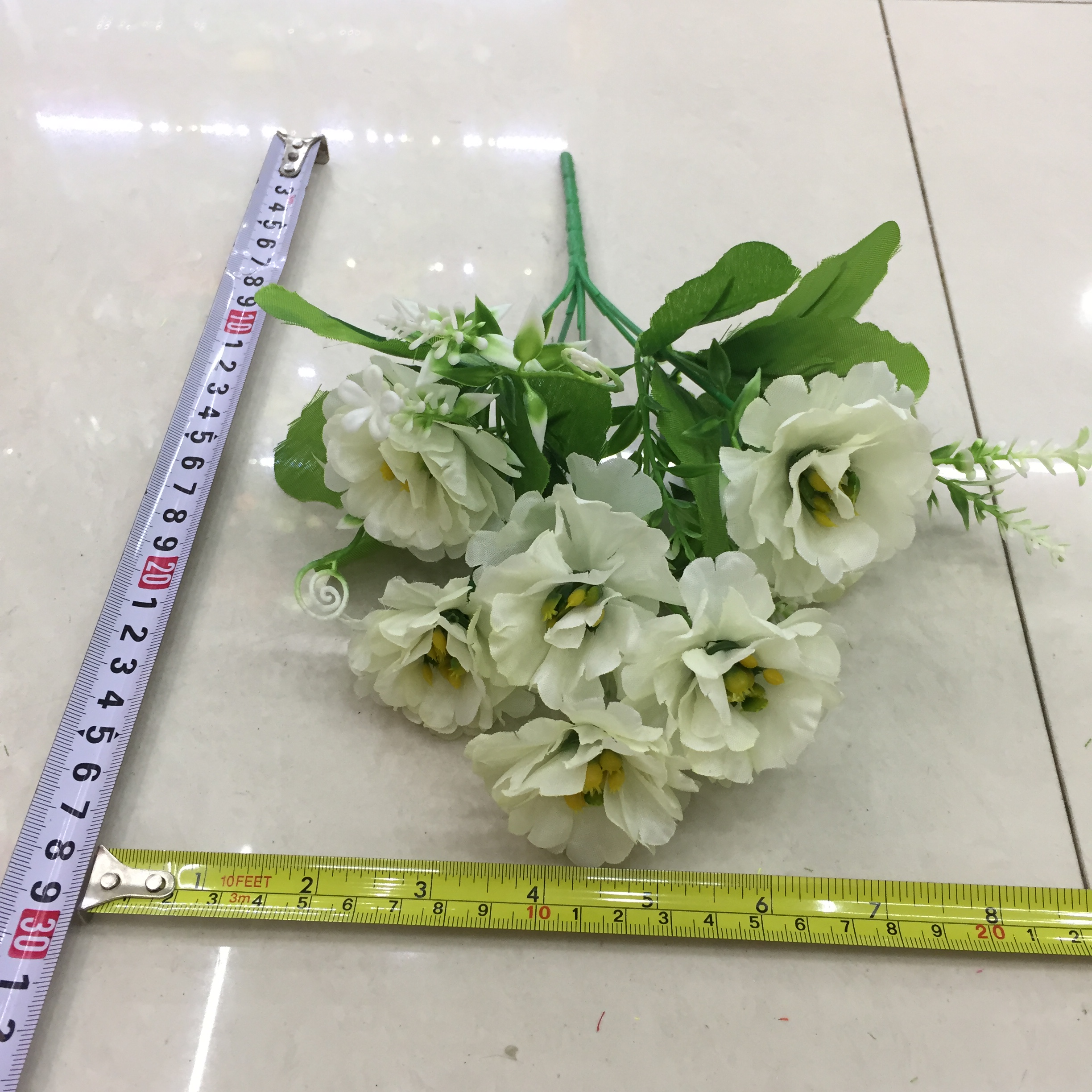 Five-pronged small peony artificial flower details Picture