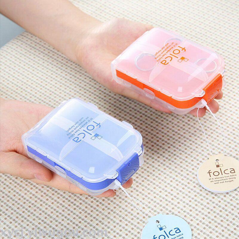 圆形药盒方形药盒四格药盒7格药盒日本进口药盒