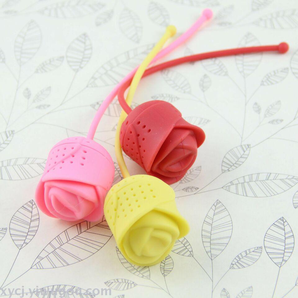 Rose-scented silicone tea brewer, seasoning packet, Wei Bao tea balls