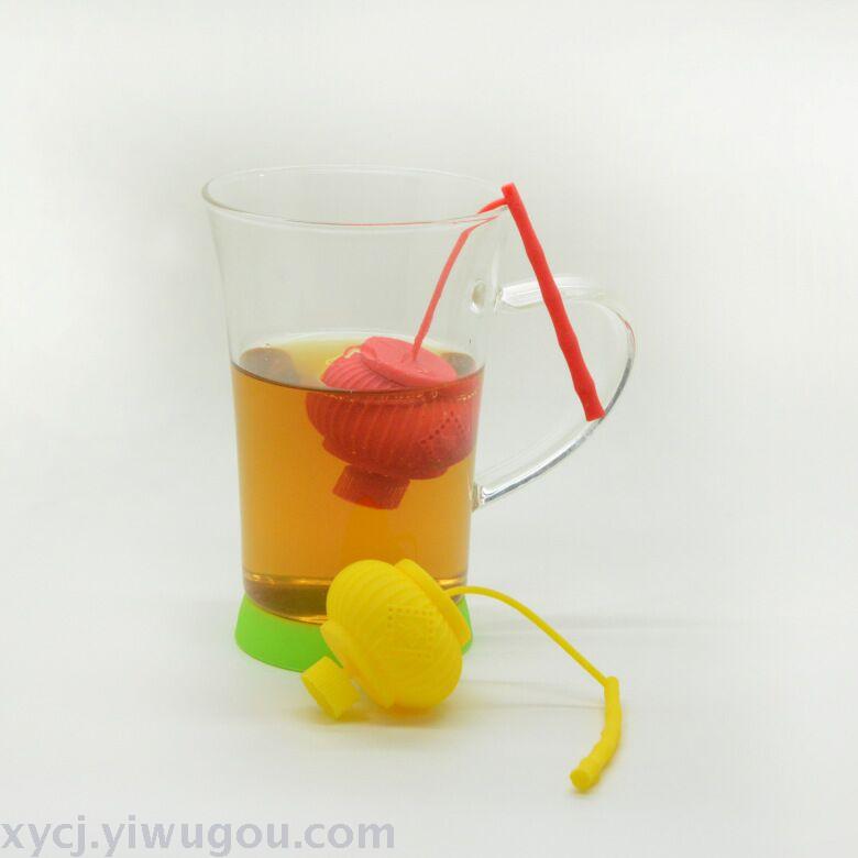 New creative silicone lantern tea maker