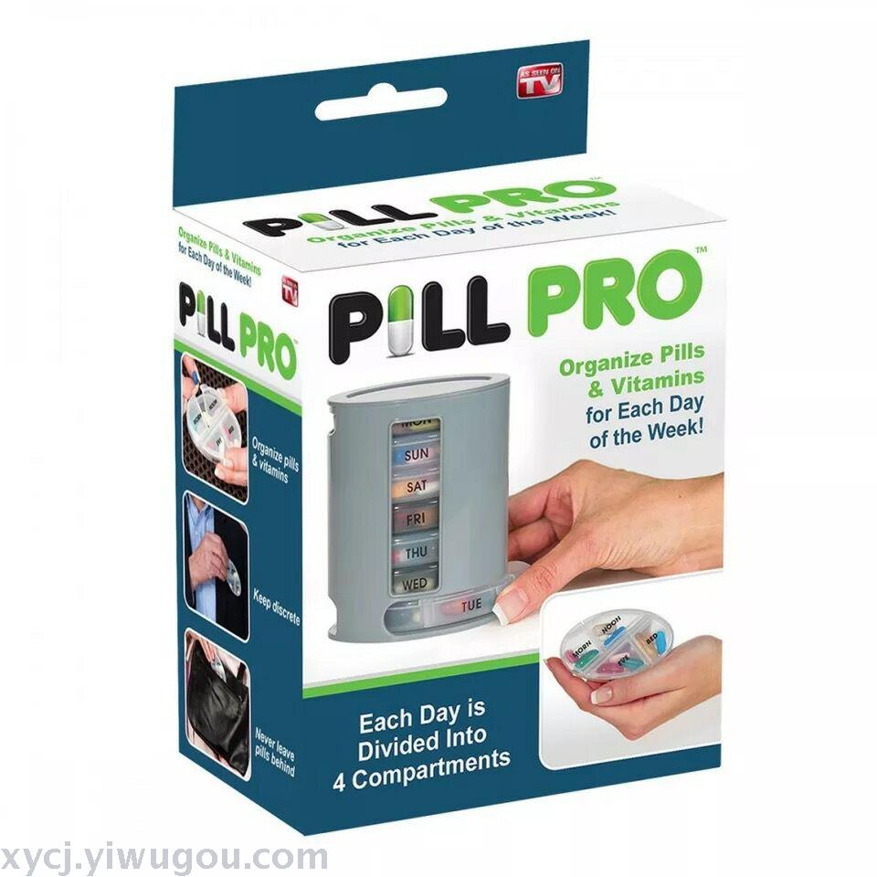 PILL PRO Box 7 days Standing Pill Box 1 week pill box